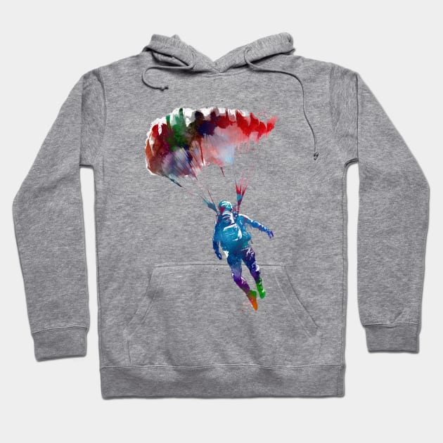 Paratrooper sport art #paratrooper Hoodie by JBJart